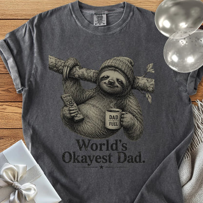 World’s Okayest Dad - Premium Parenting T-Shirt