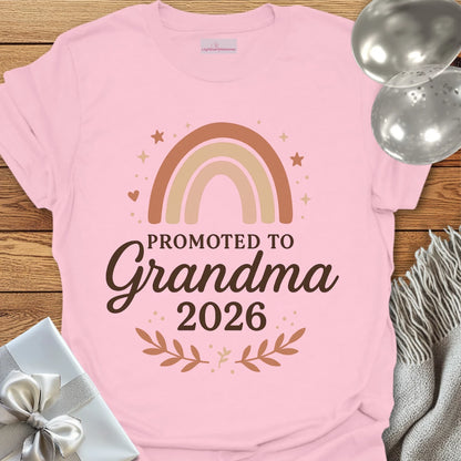 Promoted to Grandma 2026 T-Shirt