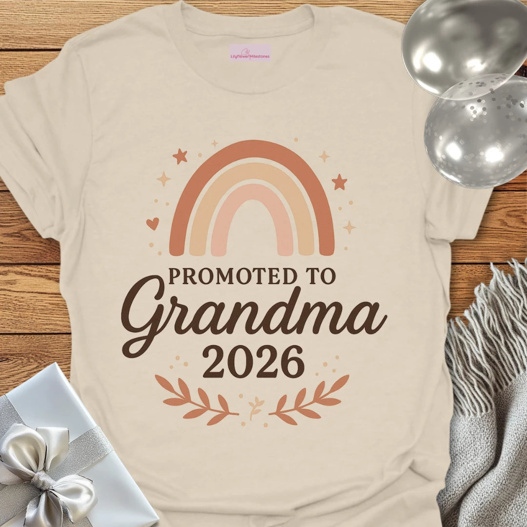 Promoted to Grandma 2026 T-Shirt