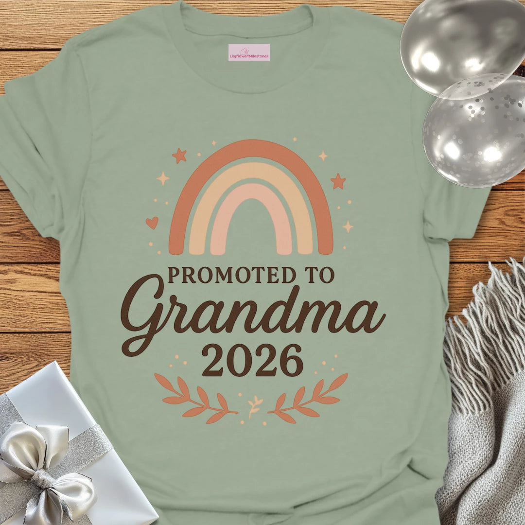 Promoted to Grandma 2026 T-Shirt