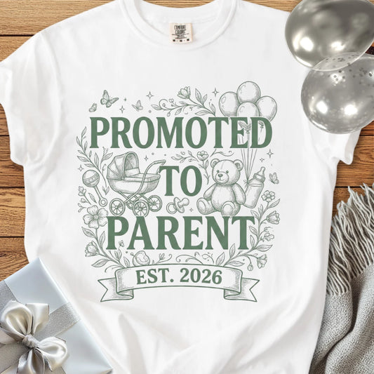 Promoted to Parent, Est. 2026 - Premium New Baby T-Shirt