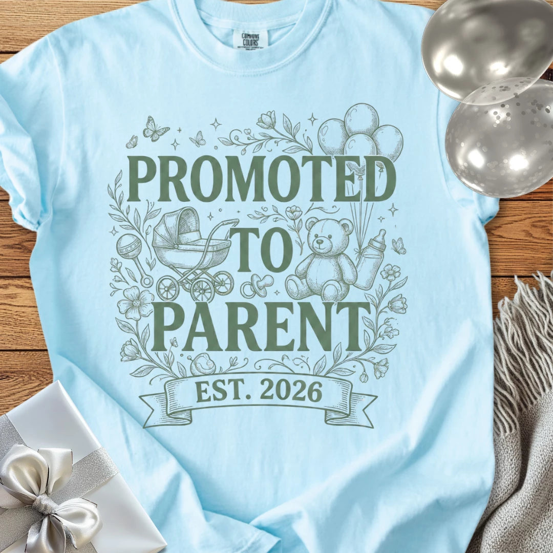 Promoted to Parent, Est. 2026 - Premium New Baby T-Shirt