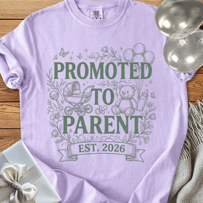 Promoted to Parent, Est. 2026 - Premium New Baby T-Shirt