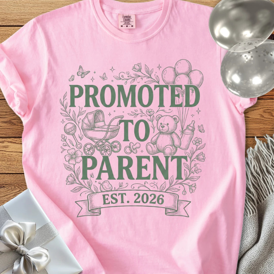 Promoted to Parent, Est. 2026 - Premium New Baby T-Shirt