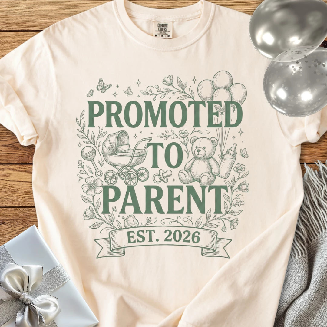Promoted to Parent, Est. 2026 - Premium New Baby T-Shirt