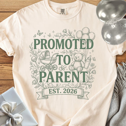 Promoted to Parent, Est. 2026 - Premium New Baby T-Shirt