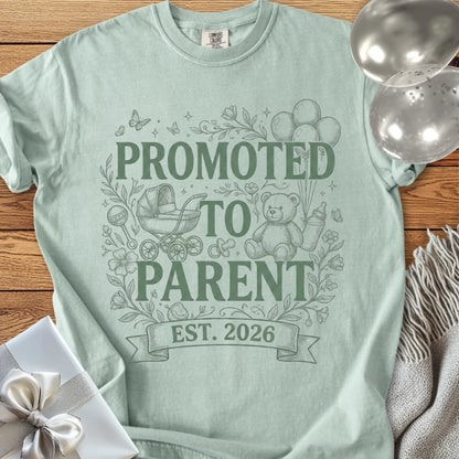 Promoted to Parent, Est. 2026 - Premium New Baby T-Shirt