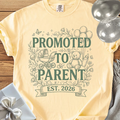 Promoted to Parent, Est. 2026 - Premium New Baby T-Shirt