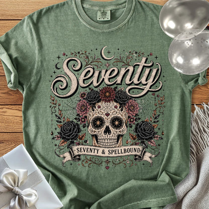 Seventy & Spellbound - Premium Halloween 70th Birthday T-Shirt