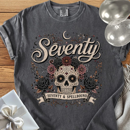 Seventy & Spellbound - Premium Halloween 70th Birthday T-Shirt