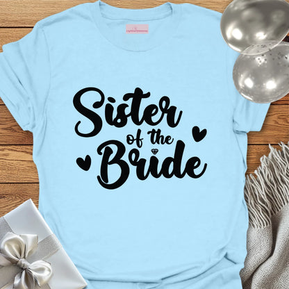 Sister of the Bride T-Shirt (hearts)