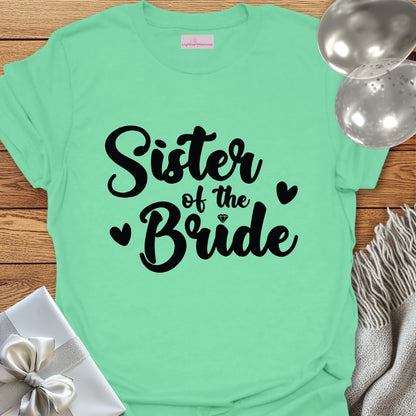Sister of the Bride T-Shirt (hearts)