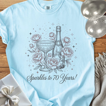 Sparkles to 70 Years - Premium 70th Birthday T-Shirt