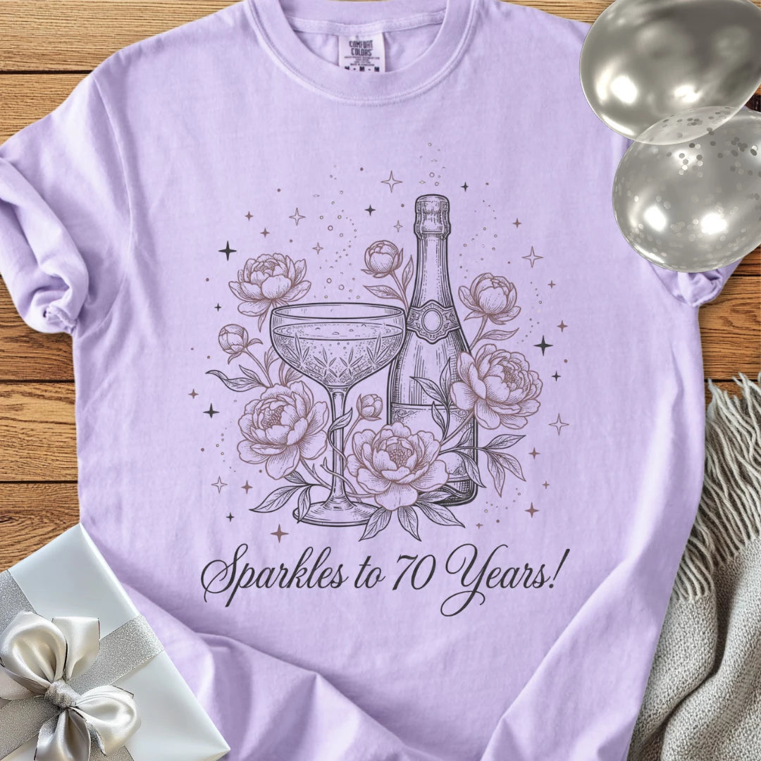 Sparkles to 70 Years - Premium 70th Birthday T-Shirt