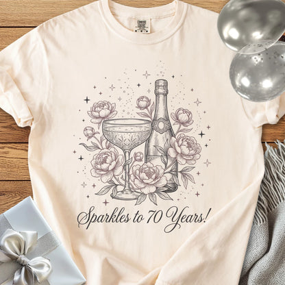Sparkles to 70 Years - Premium 70th Birthday T-Shirt