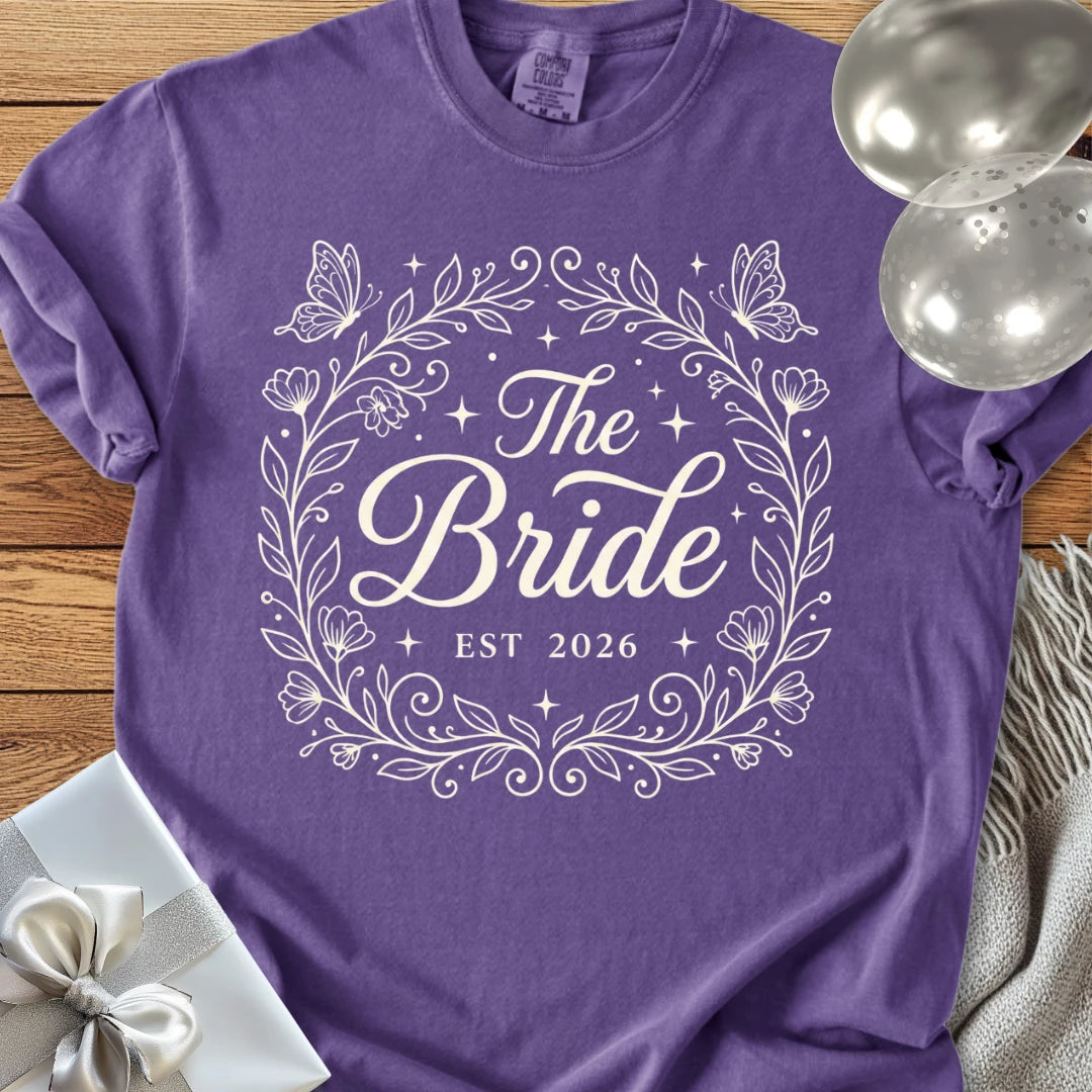 The Bride, Est 2026 - Premium Wedding T-Shirt
