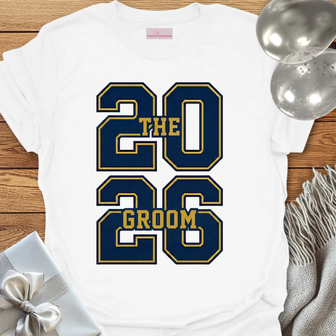 The Groom - Varsity Wedding T-Shirt