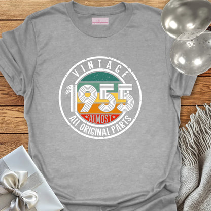 Vintage 1955, Almost All Original Parts - 70th Birthday T-Shirt
