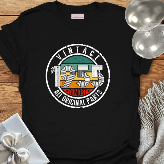 Vintage 1955, Almost All Original Parts - 70th Birthday T-Shirt