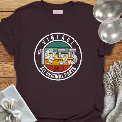 Vintage 1955, Almost All Original Parts - 70th Birthday T-Shirt