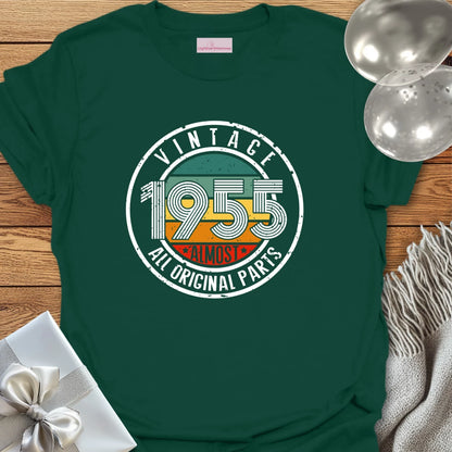 Vintage 1955, Almost All Original Parts - 70th Birthday T-Shirt