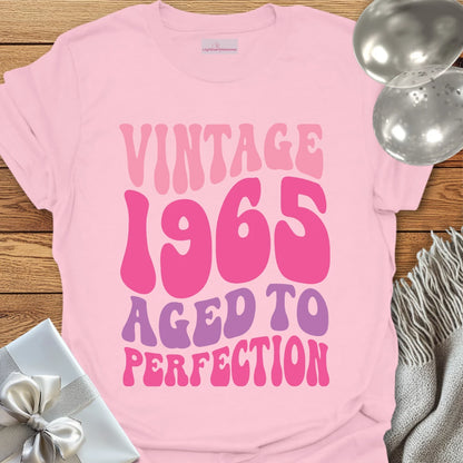 Vintage 1965, Aged to Perfection (Retro) - 60th Birthday T-Shirt