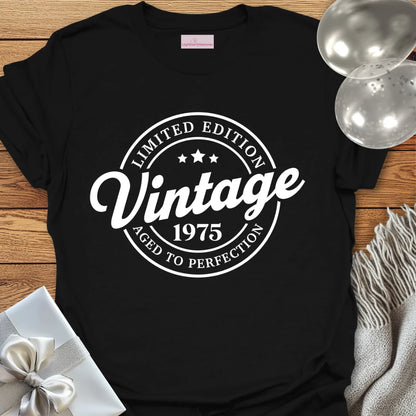 Vintage 1975, Aged to Perfection - 50th Birthday T-Shirt