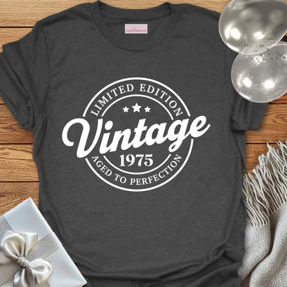 Vintage 1975, Aged to Perfection - 50th Birthday T-Shirt