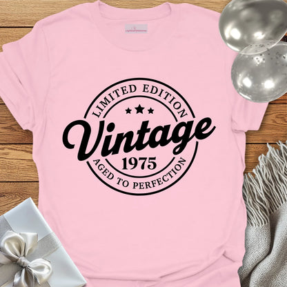 Vintage 1975, Aged to Perfection - 50th Birthday T-Shirt