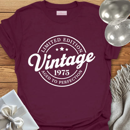 Vintage 1975, Aged to Perfection - 50th Birthday T-Shirt