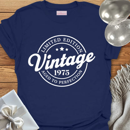 Vintage 1975, Aged to Perfection - 50th Birthday T-Shirt