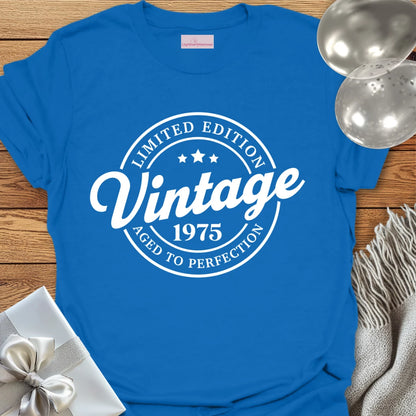 Vintage 1975, Aged to Perfection - 50th Birthday T-Shirt