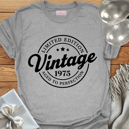 Vintage 1975, Aged to Perfection - 50th Birthday T-Shirt