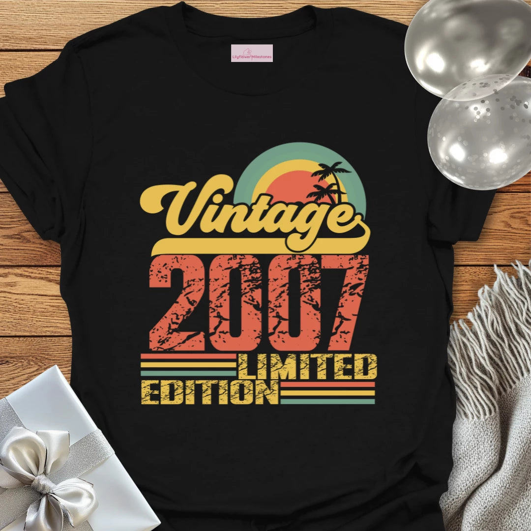 Vintage 2007, Limited Edition - 18th Birthday T-Shirt