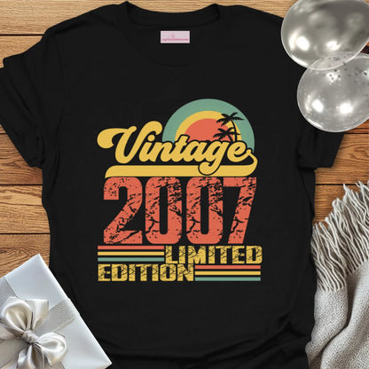 Vintage 2007, Limited Edition - 18th Birthday T-Shirt