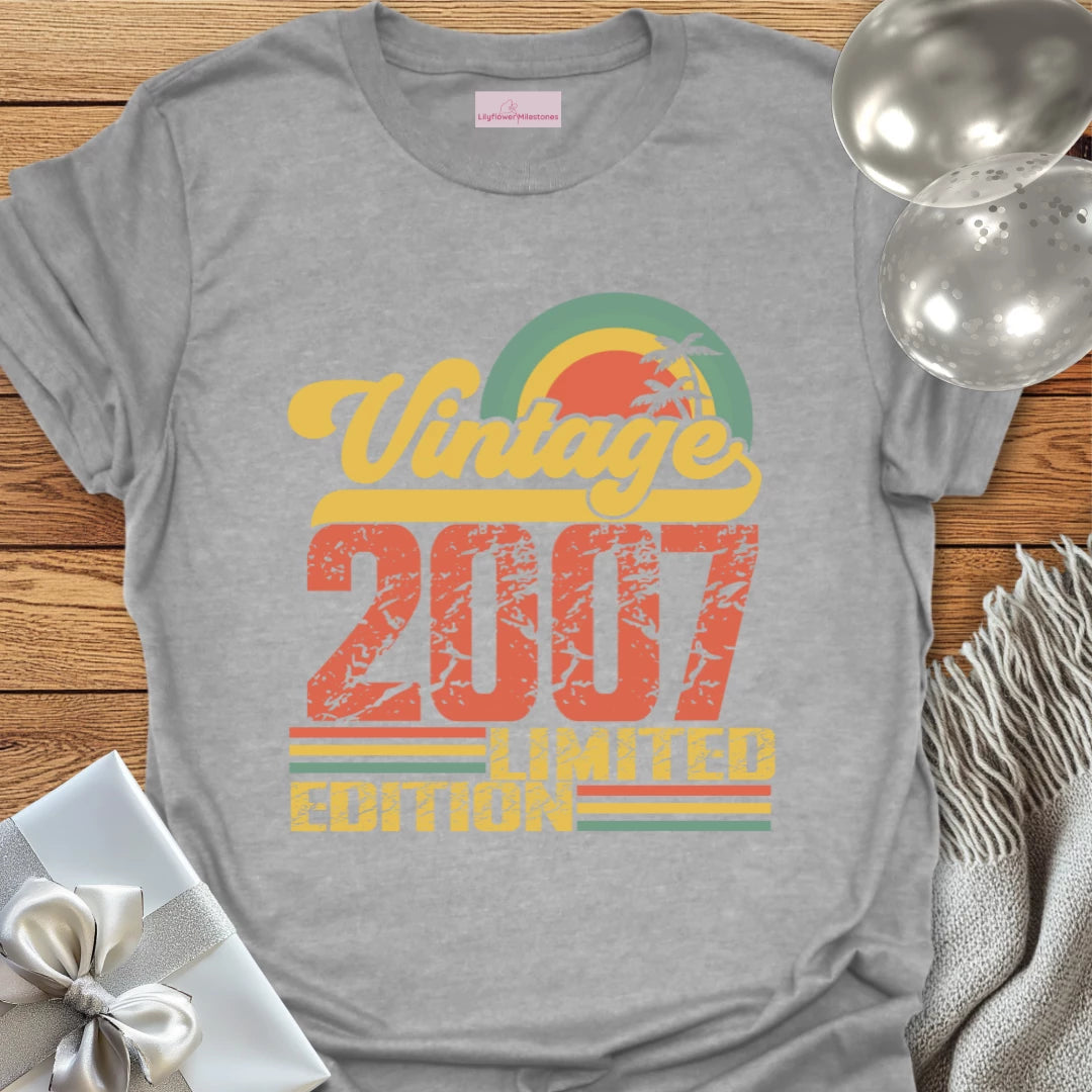 Vintage 2007, Limited Edition - 18th Birthday T-Shirt