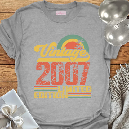Vintage 2007, Limited Edition - 18th Birthday T-Shirt