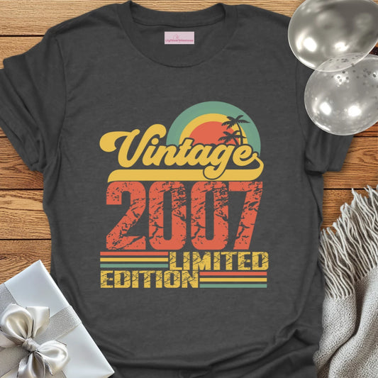Vintage 2007, Limited Edition - 18th Birthday T-Shirt