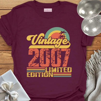 Vintage 2007, Limited Edition - 18th Birthday T-Shirt
