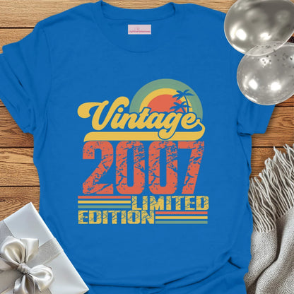 Vintage 2007, Limited Edition - 18th Birthday T-Shirt