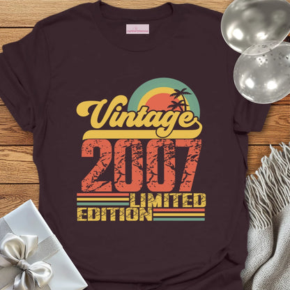 Vintage 2007, Limited Edition - 18th Birthday T-Shirt