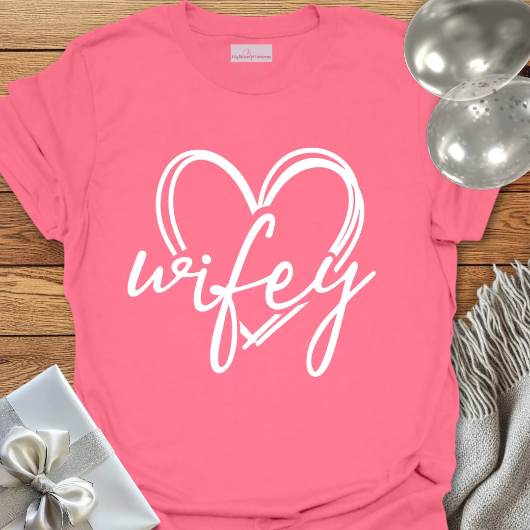 Wifey (Heart) - Wedding T-Shirt
