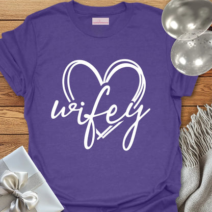 Wifey (Heart) - Wedding T-Shirt