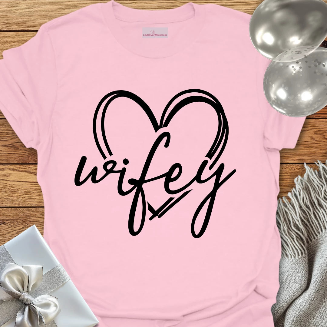 Wifey (Heart) - Wedding T-Shirt