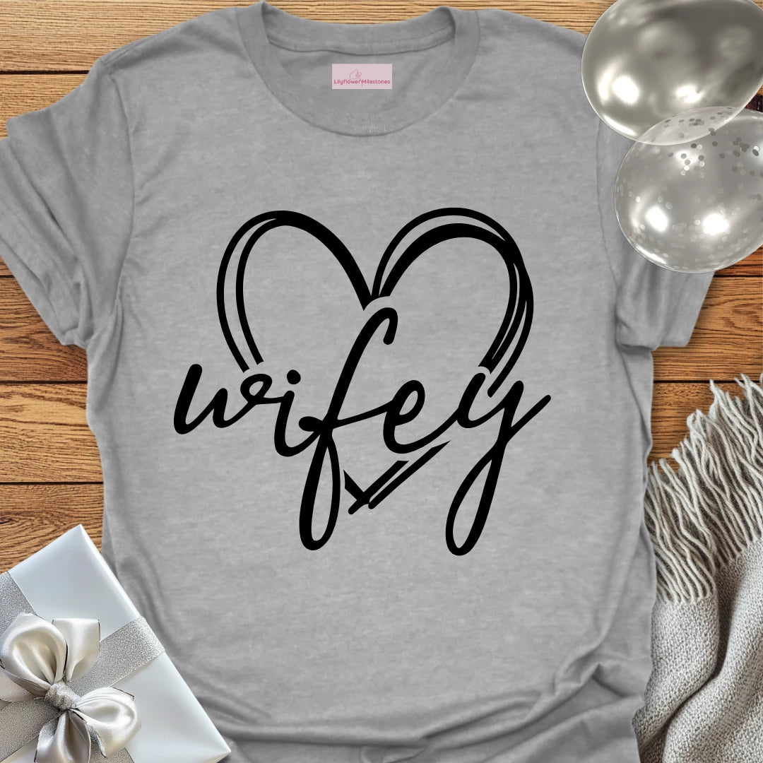 Wifey (Heart) - Wedding T-Shirt