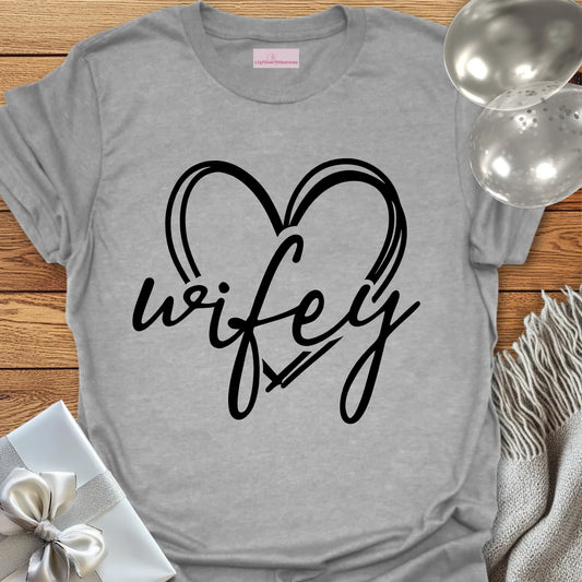 Wifey (Heart) - Wedding T-Shirt