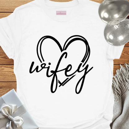 Wifey (Heart) - Wedding T-Shirt