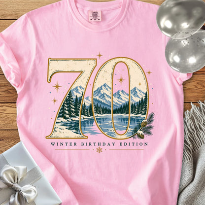 70 Winter Birthday Edition - Premium 70th Birthday T-Shirt
