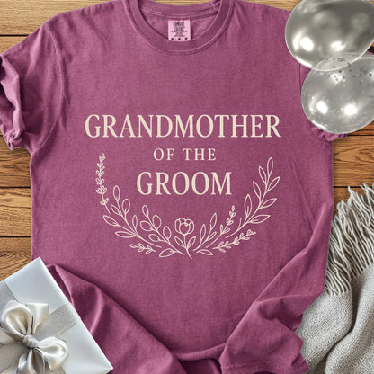 Grandmother of the Groom - Premium Bloom Bridal Party T-Shirt