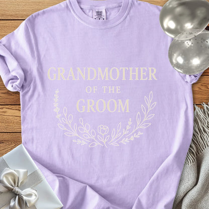 Grandmother of the Groom - Premium Bloom Bridal Party T-Shirt
